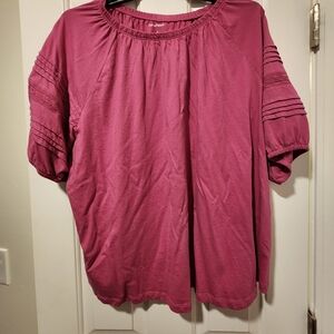 Women's plus size Denim Moves short-sleeve shirt